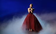Los Angeles, CA. March 2, 2025: Ariana Grande at the 97th Academy Awards (Oscars) at the Dolby Theatre on March 2, 2025 in Los Angeles, CA. (Myung J. Chun / Los Angeles Times via Getty Images)